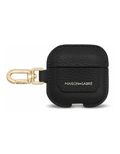 The AirPods 4 Case Charm in Black Caviar