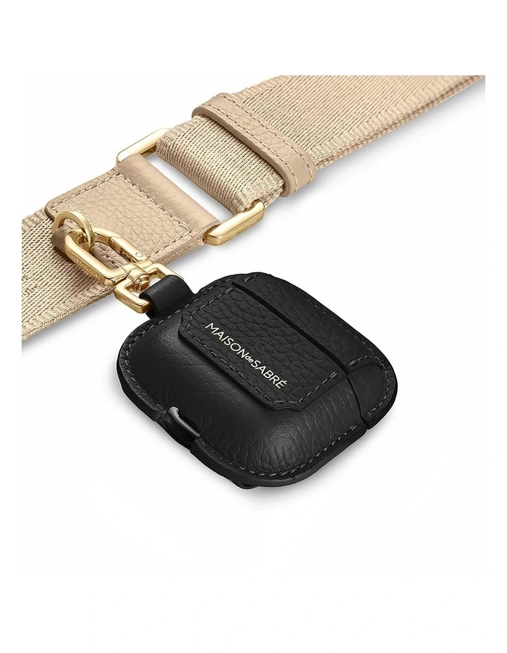 The AirPods 4 Case Charm in Black Caviar image 2