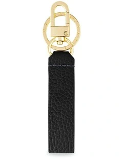The Upcycled Keychain in Black Caviar