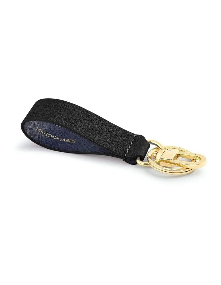 The Upcycled Keychain in Black Caviar image 5