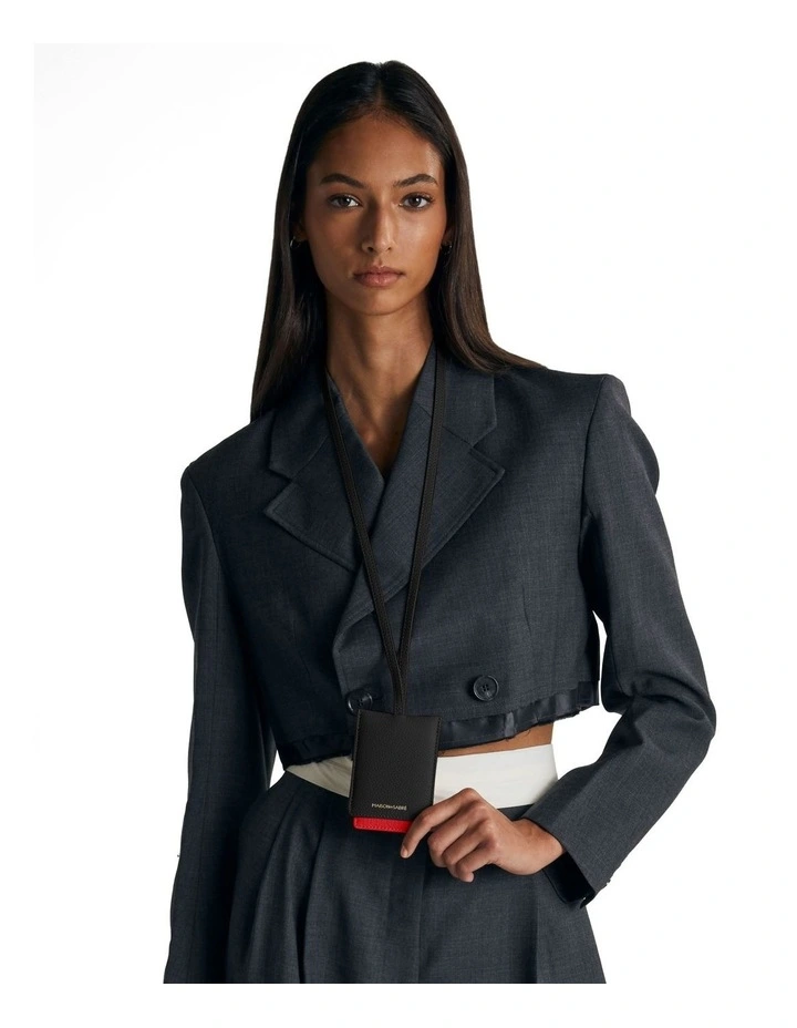 The ID Lanyard in Rouge Noir image 2