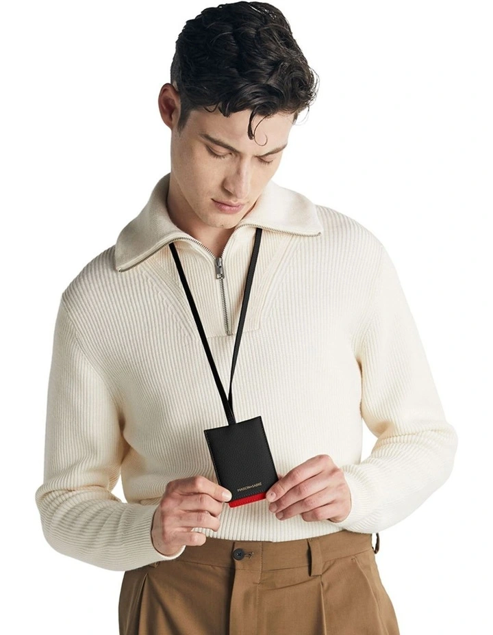 The ID Lanyard in Rouge Noir image 3