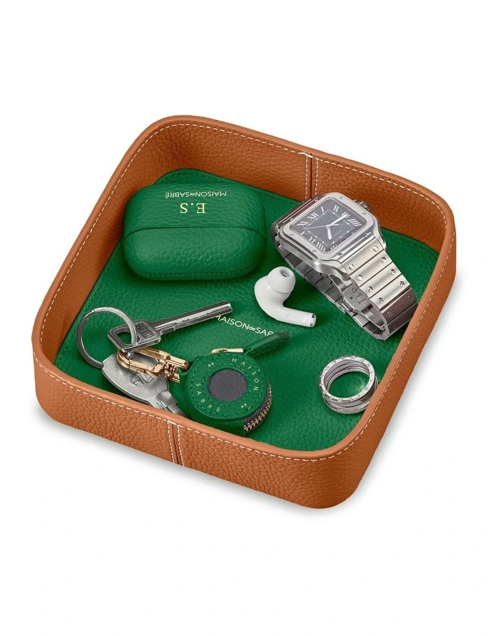 The Catchall Tray in Pecan Emerald image 2