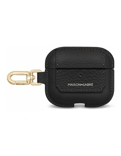 The AirPods Pro 3 Case Charm in Black Caviar