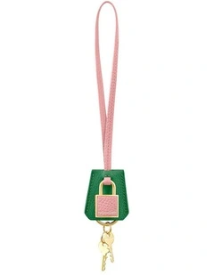 The SABRMOJI Padlock Charm in Emerald Lily