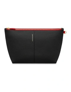 The Medium Flaire Pouch in Rouge Noir