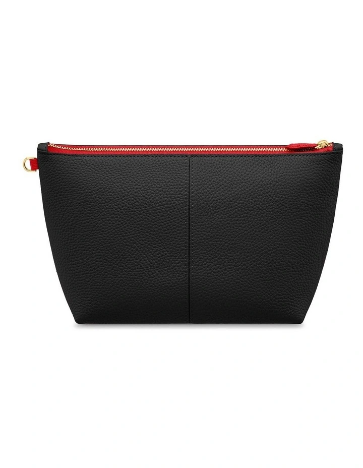 The Medium Flaire Pouch in Rouge Noir image 5