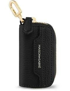 The Key Case Charm in Black Caviar