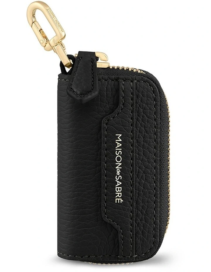 The Key Case Charm in Black Caviar image 1