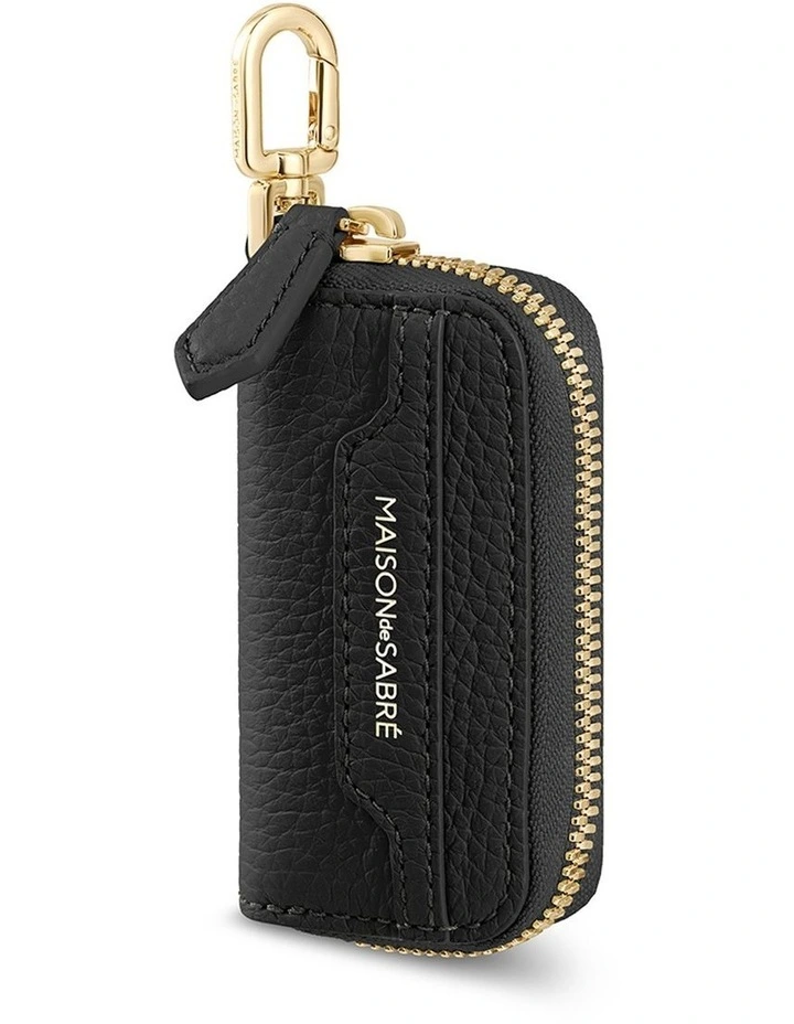 The Key Case Charm in Black Caviar image 2
