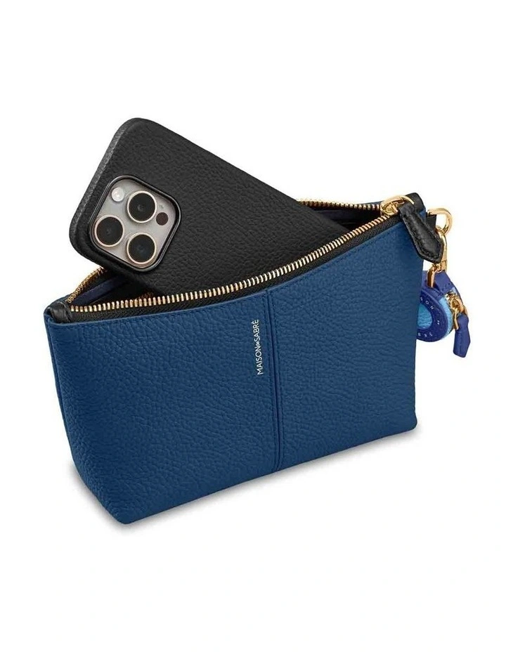 The Small Flaire Pouch in Pacific Caviar image 2
