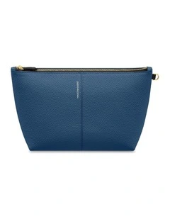 The Medium Flaire Pouch in Pacific Caviar