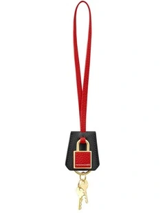 The SABRMOJI Padlock Charm in Rouge Noir