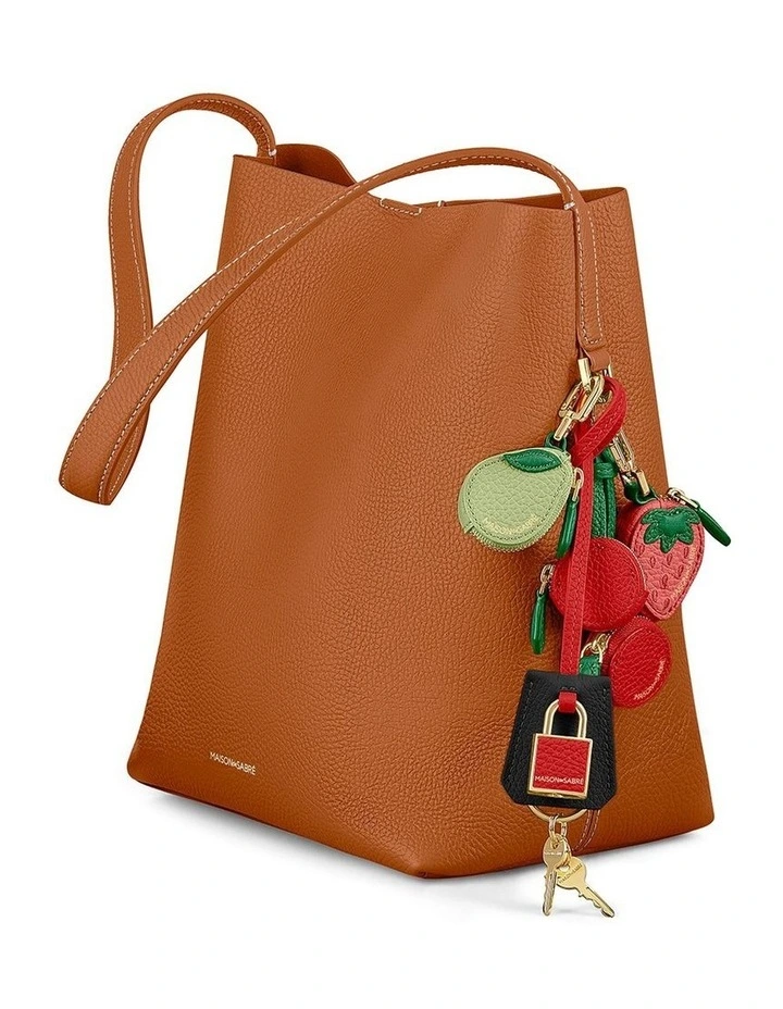 The SABRMOJI Padlock Charm in Rouge Noir image 2