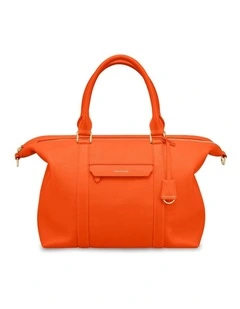 The Leather Weekender in Manhattan Orange