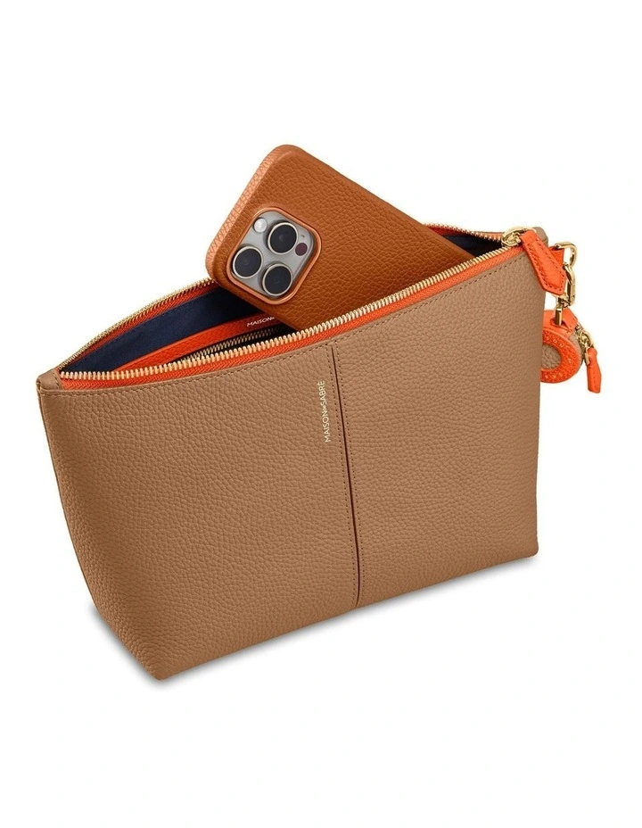 The Medium Flaire Pouch in Manhattan Sandstone image 2