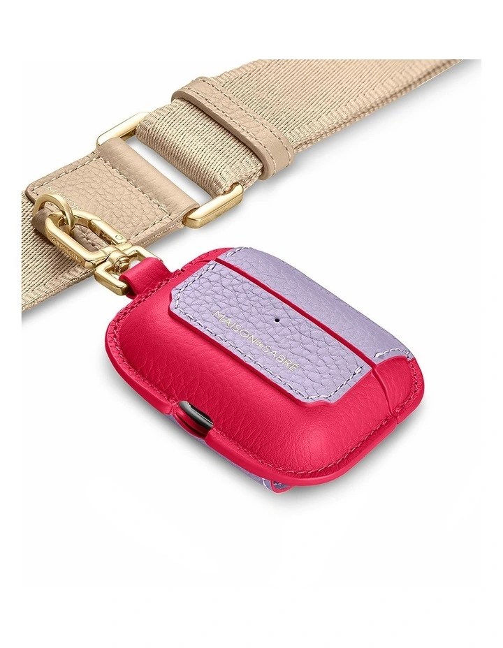 The AirPods Pro 3 Case Charm in Fuchsia Lavender image 2
