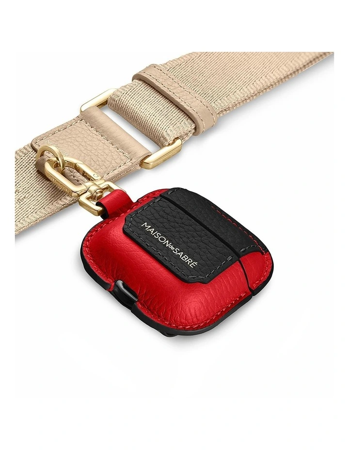 The AirPods 4 Case Charm in Rouge Noir image 2