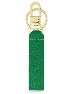 The Upcycled Keychain in Emerald Green