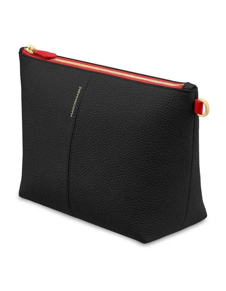 The Small Flaire Pouch in Rouge Noir image 4