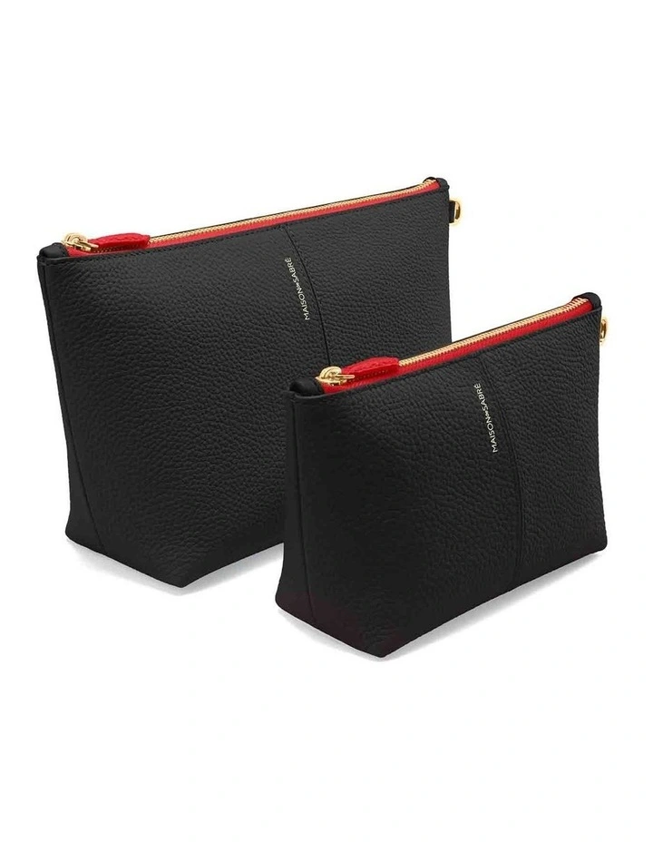 The Small Flaire Pouch in Rouge Noir image 6