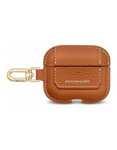 The AirPods Pro 3 Case Charm in Pecan Brown