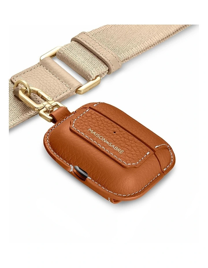 The AirPods Pro 3 Case Charm in Pecan Brown image 2