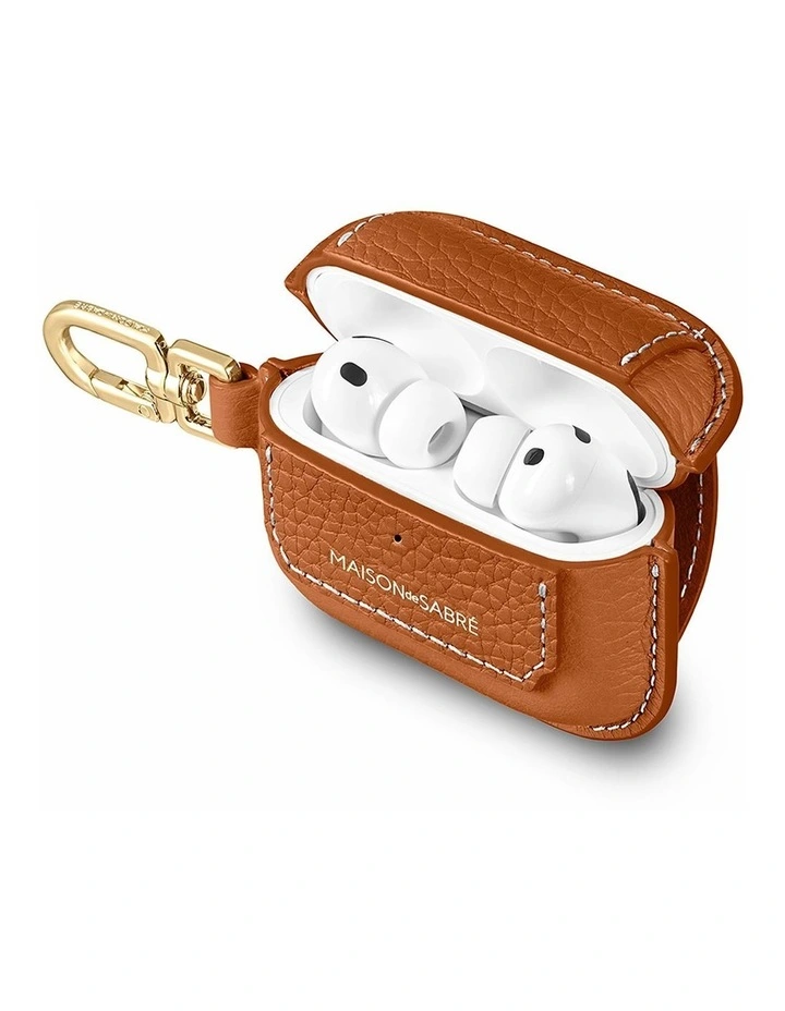 The AirPods Pro 3 Case Charm in Pecan Brown image 4