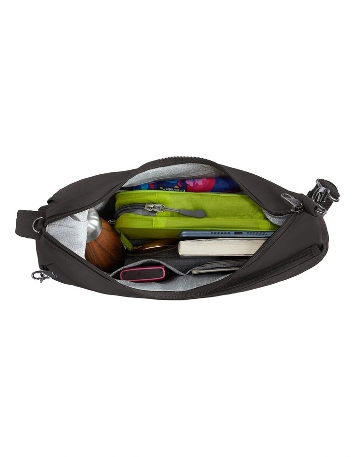Runways Anti-Theft Asymmetric Hobo Bag in Smoke image 4