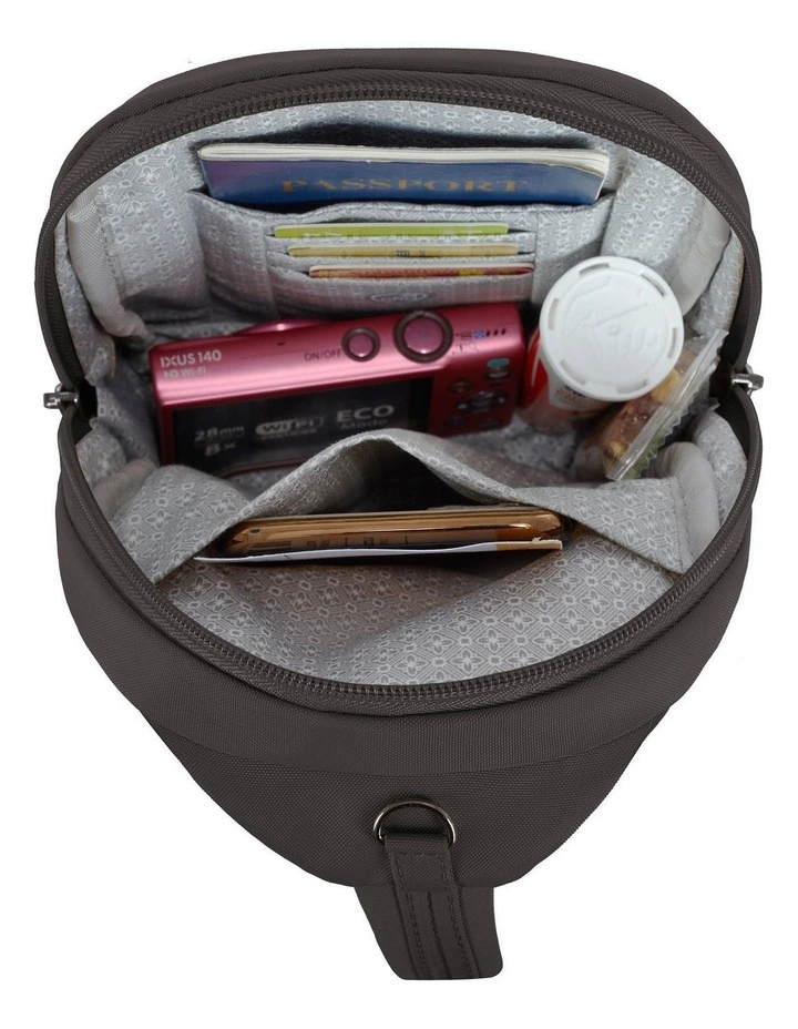 Runways Anti-Theft Small Sling Bag in Smoke image 4