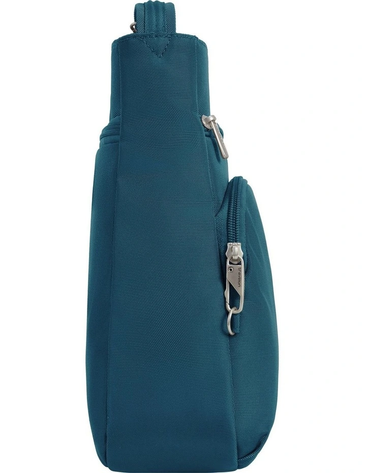Classic Anti-Theft North/South Crossbody Bag in Teal image 3