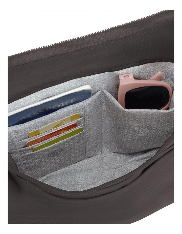 Runways Anti-Theft Medium Crossbody Bag in Smoke image 5