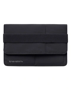 RFID Blocking Flap Passport Holder in Black