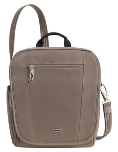 Classic Anti-Theft Tablet Medium Tour Bag in Hazelnut
