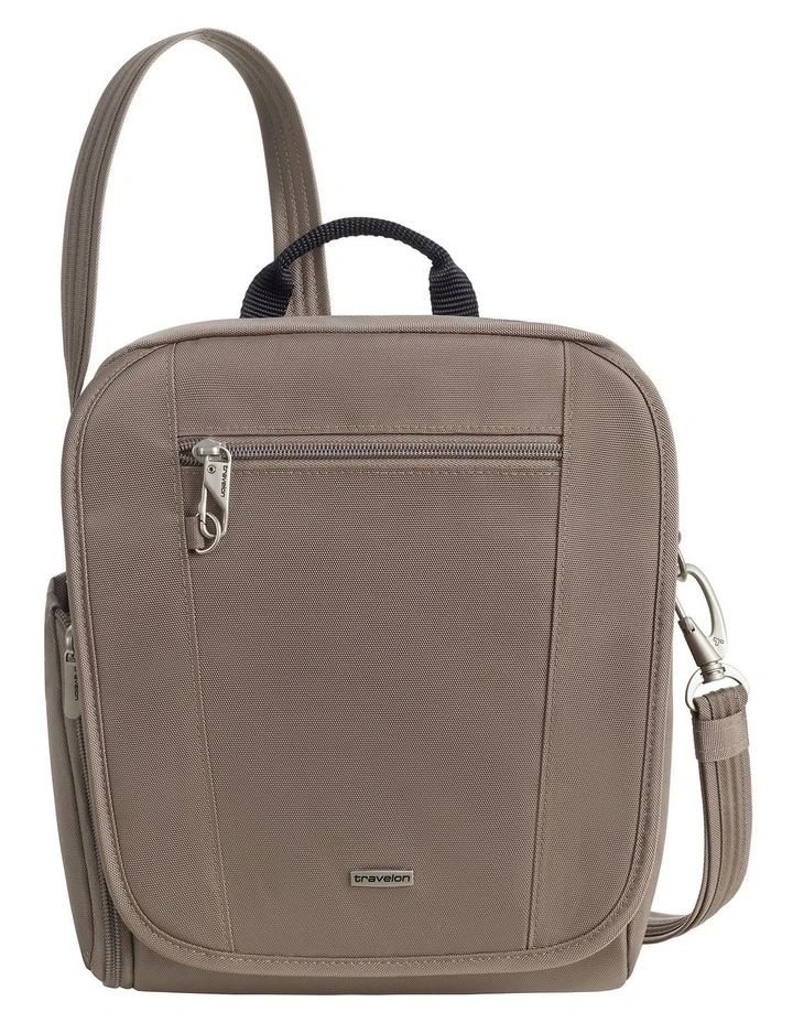 Classic Anti-Theft Tablet Medium Tour Bag in Hazelnut image 1
