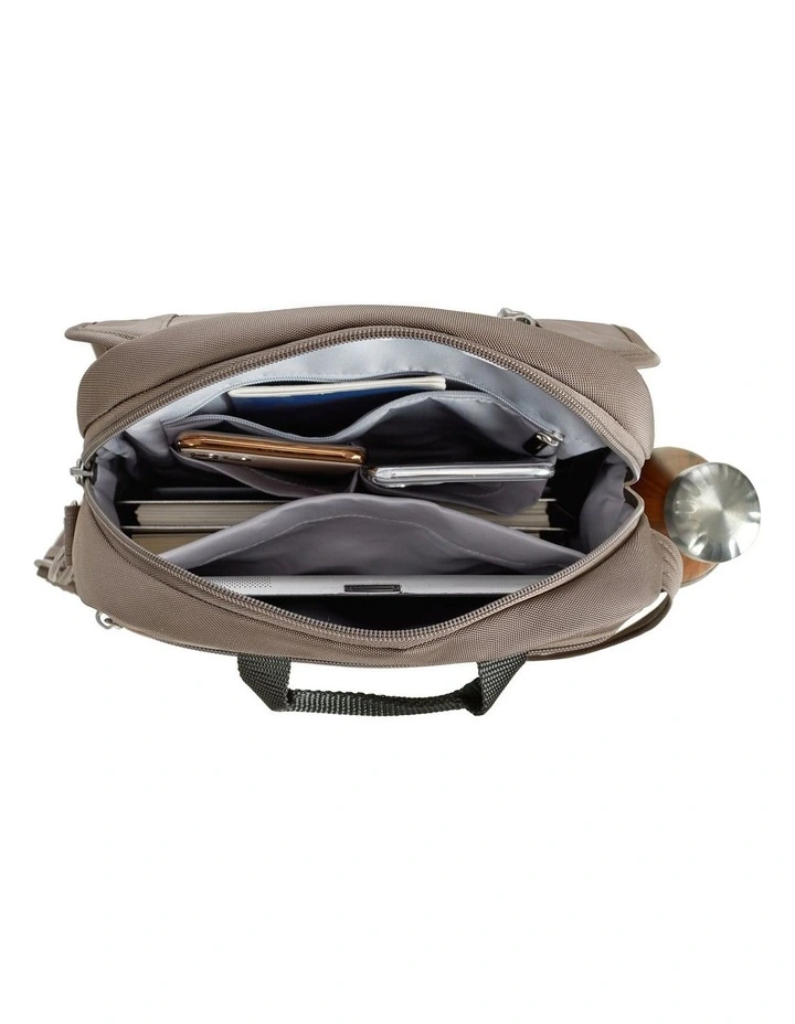 Classic Anti-Theft Tablet Medium Tour Bag in Hazelnut image 4
