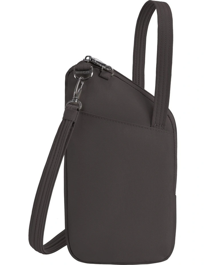 Runways Anti-Theft Slim Asymmetric Crossbody Bag in Smoke image 2