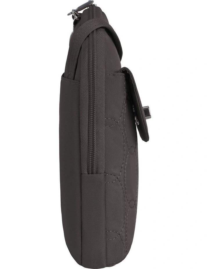 Runways Anti-Theft Slim Asymmetric Crossbody Bag in Smoke image 3