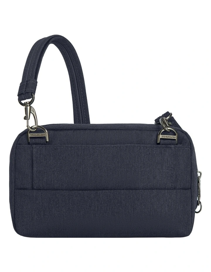 Metro Anti-Theft Convertible Small Crossbody Bag in Navy Heather image 2