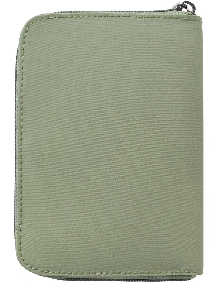 RFID Blocking Passport Zip Wallet in Moss image 2