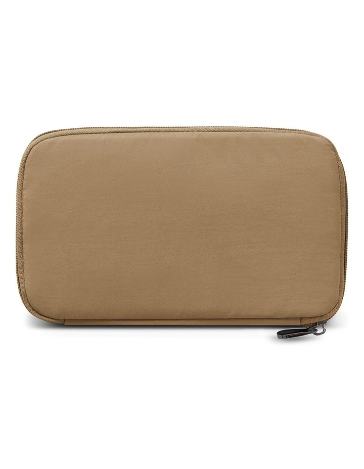 RFID Blocking Family Passport Wallet in Latte image 2