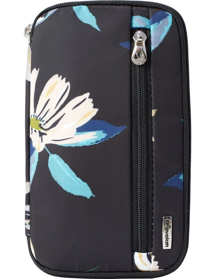 RFID Blocking Family Passport Wallet in Midnight Floral image 1