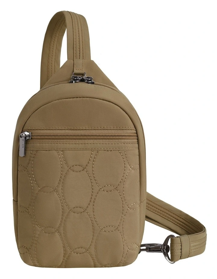 Runways Anti-Theft Small Sling Bag in Latte image 1