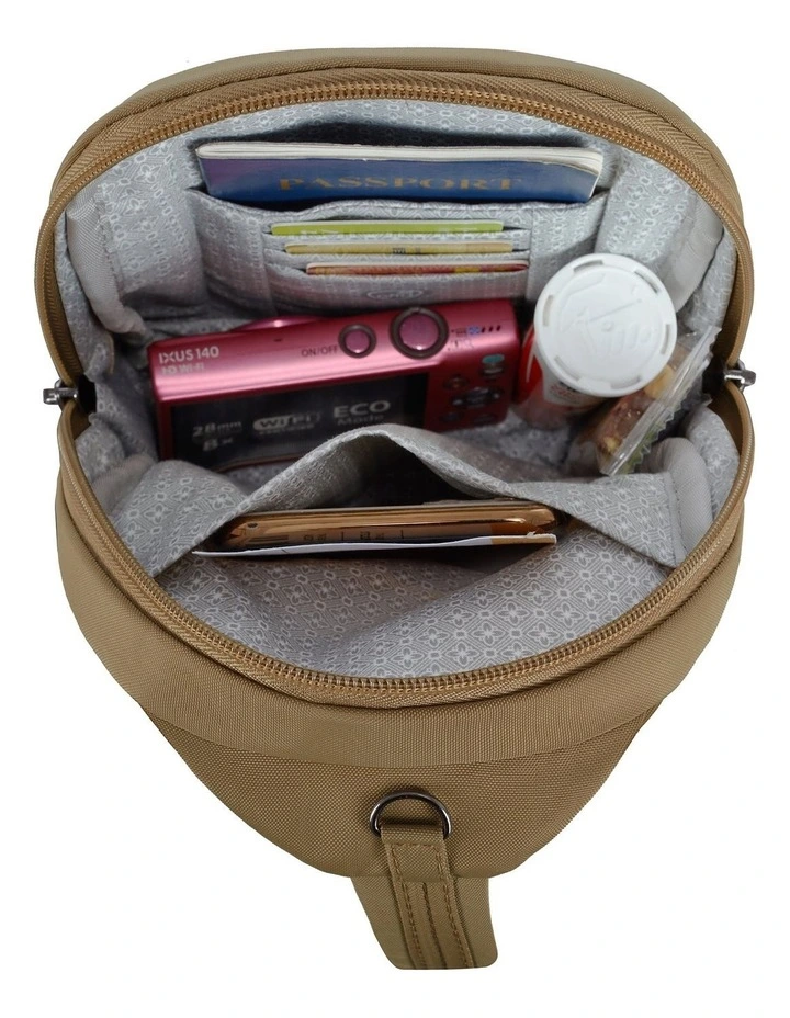 Runways Anti-Theft Small Sling Bag in Latte image 4