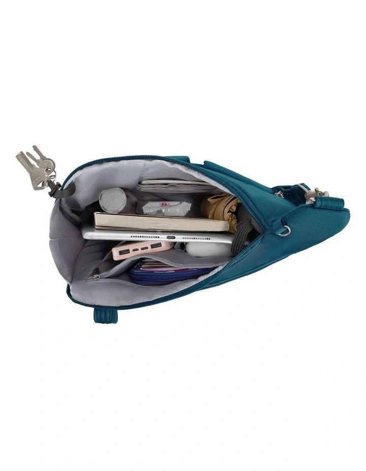 Classic Anti-Theft Crossbody Bag in Teal image 4