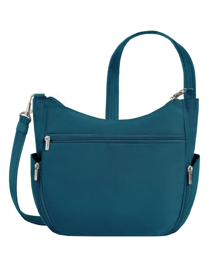 Classic Anti-Theft Crossbody Bucket Bag in Teal image 2