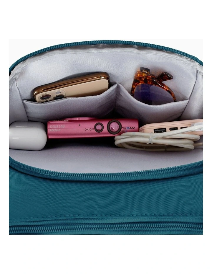 Classic Anti-Theft Crossbody Bucket Bag in Teal image 5