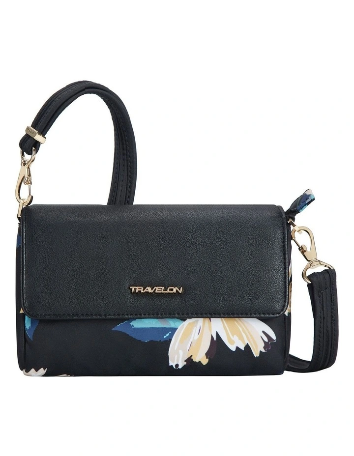Addison Anti-Theft Covertible Belt Bag in Midnight Floral image 1