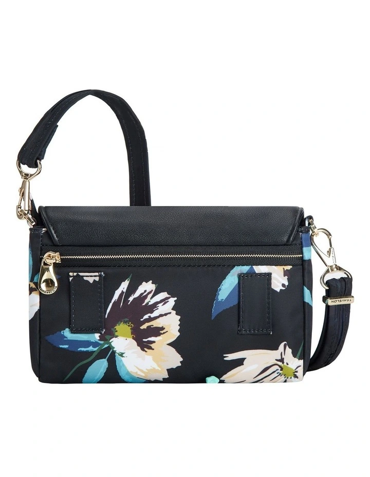 Addison Anti-Theft Covertible Belt Bag in Midnight Floral image 2