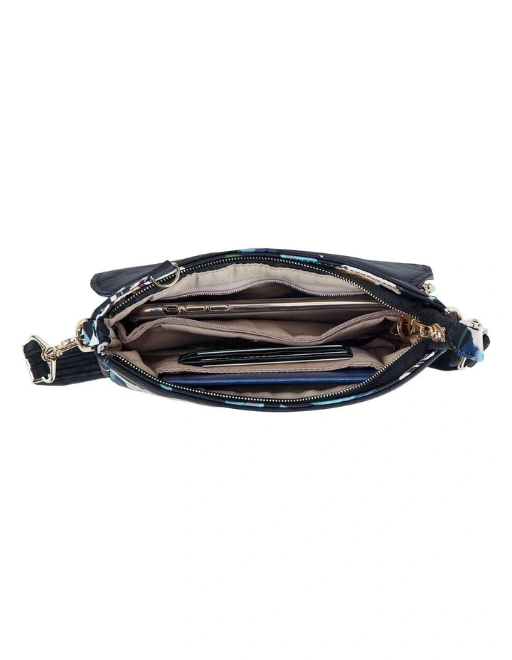 Addison Anti-Theft Covertible Belt Bag in Midnight Floral image 4